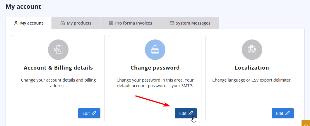 change password