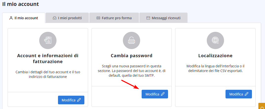 change password