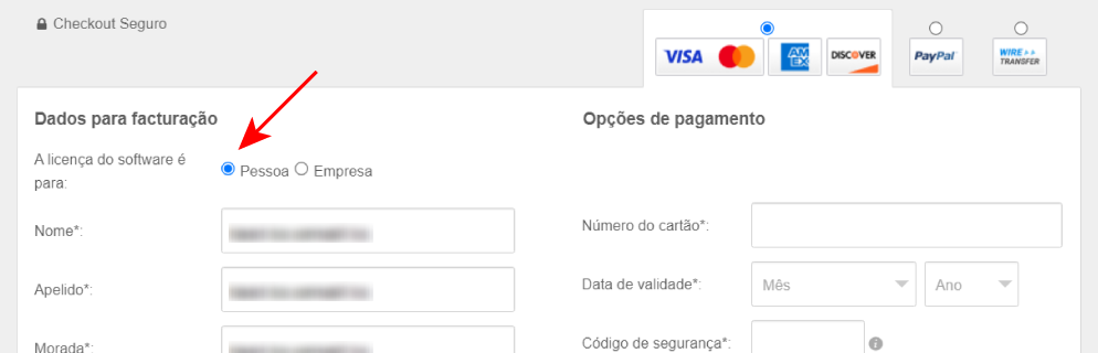 Private customer payment