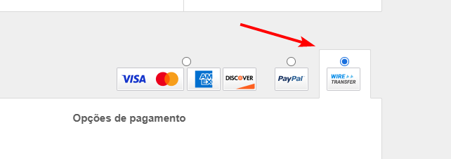 transferência bancária