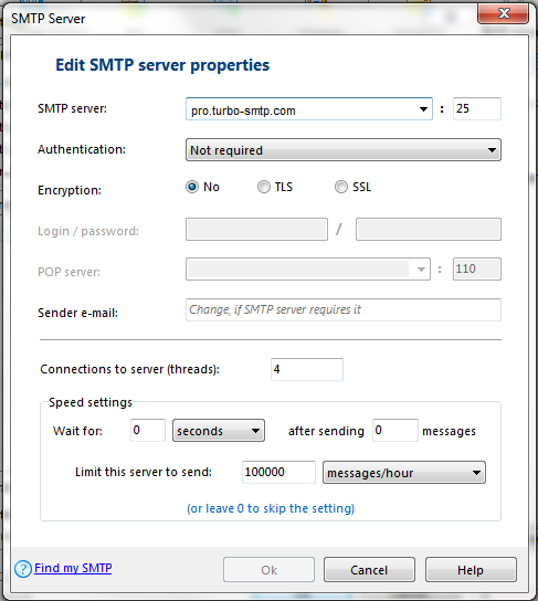 Smtp mail sender. Автозапуск службы SMTP.