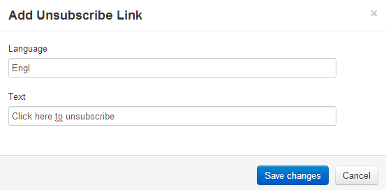 Unsubscribe link management
