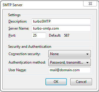 comcast email server settings for mozilla thunderbird