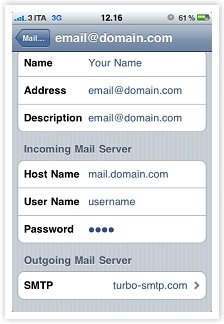 setting up gmail incoming mail server