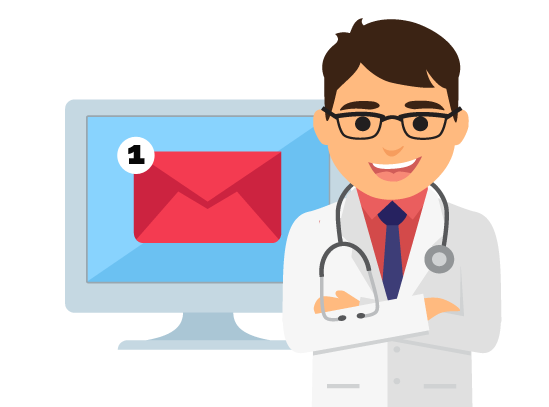 Covid-19, le e-mail dei medici non arrivano