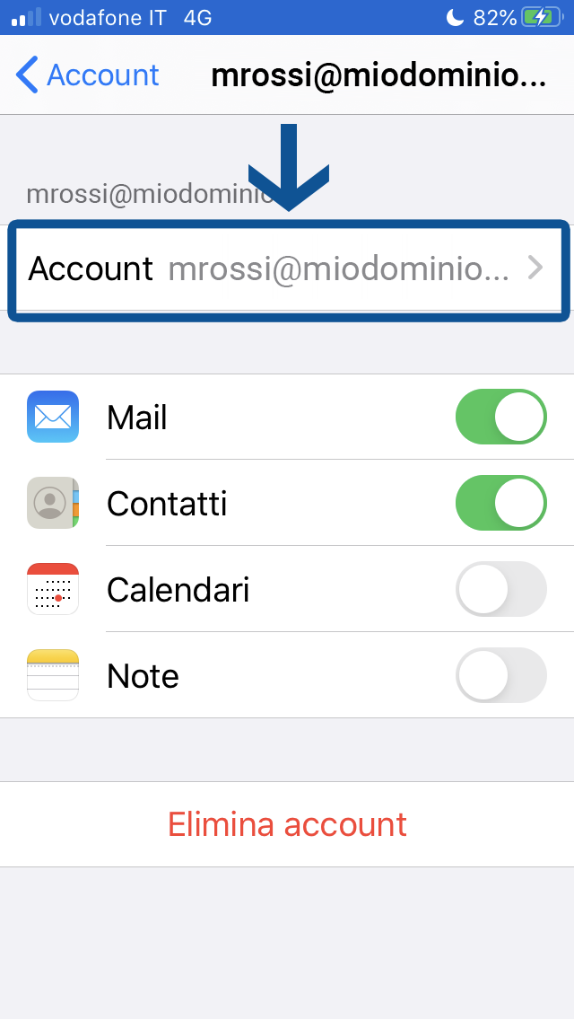 Come configurare il client di posta Mail di iOS