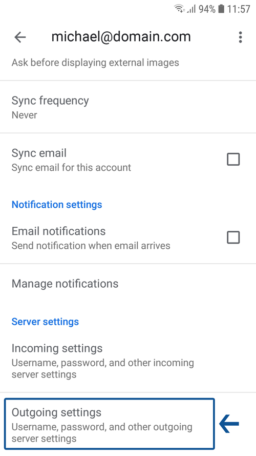 How to set up Gmail email client for Android