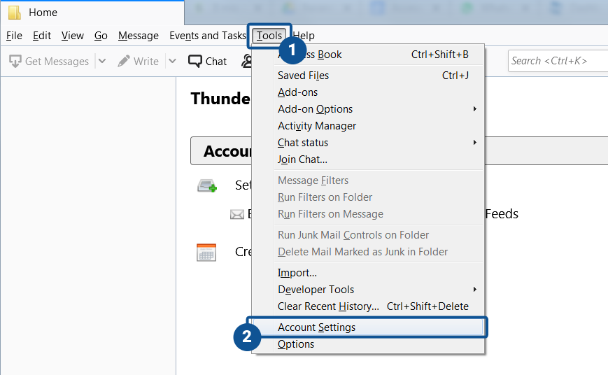 mozilla thunderbird connection to server was reset