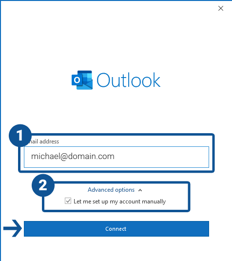 How to set up Outlook email client