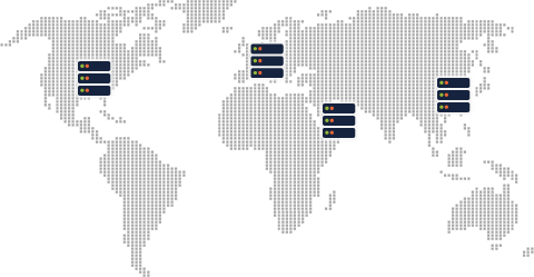 Infra-estrutura mundial de servidores
