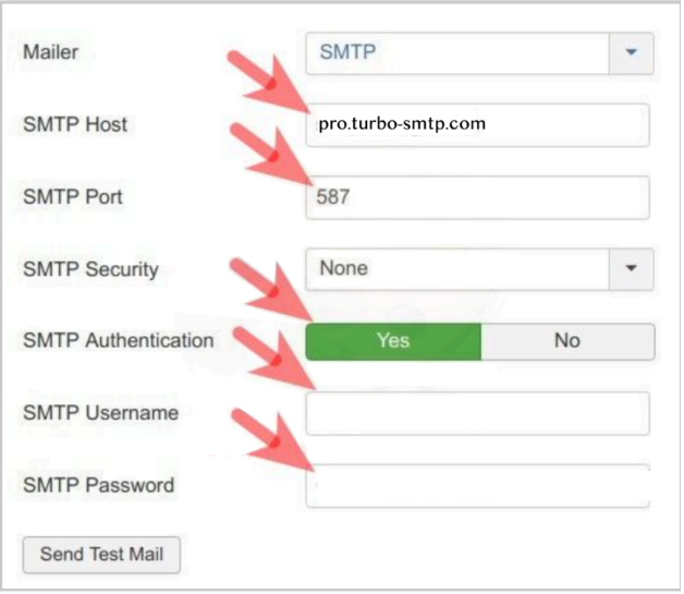 How to Set a TurboSMTP Server for Shack Forms