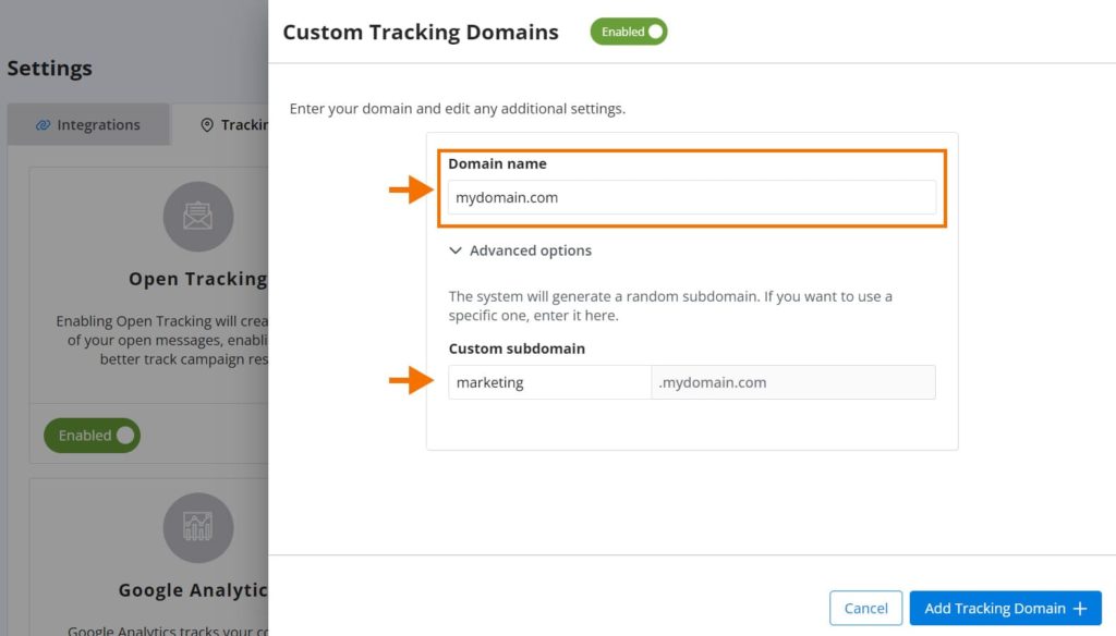 How to register your Custom Tracking Domains on TurboSMTP