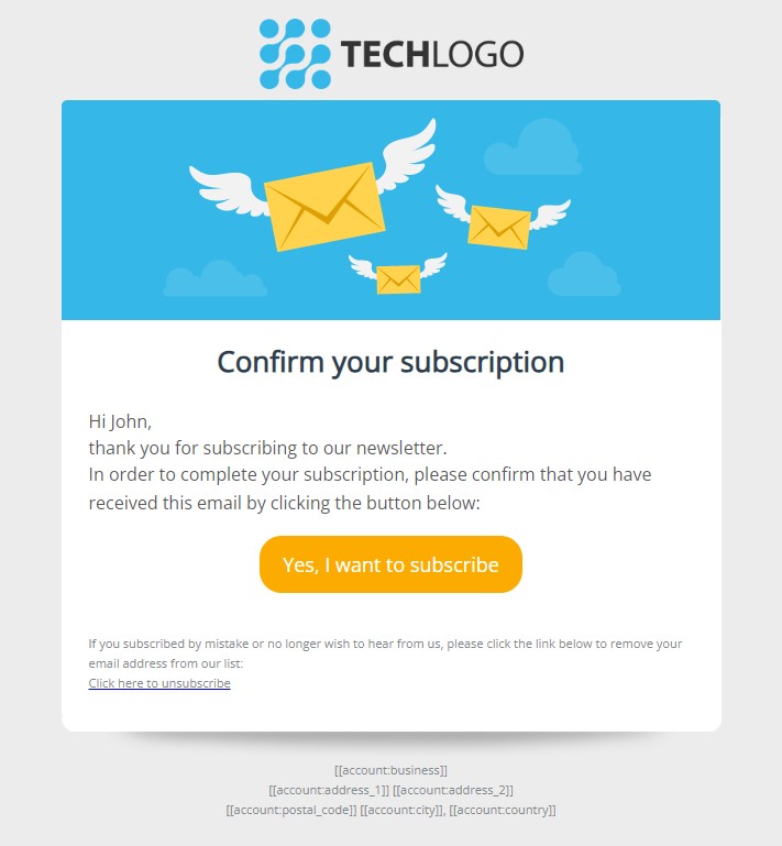 Transactional emails subscription confirm